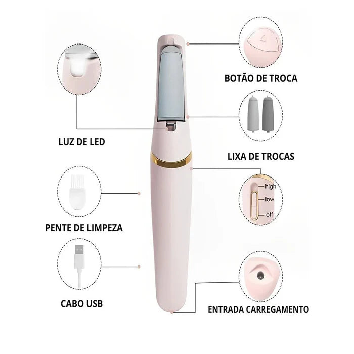 Lixa Elétrica para Calos e Rachaduras